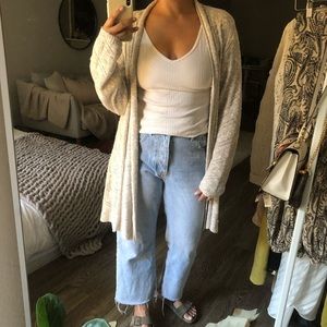 Eileen Fisher Knit Linen Blend Cardigan XL